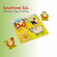 Jumbo Peg Puzzle - Farm